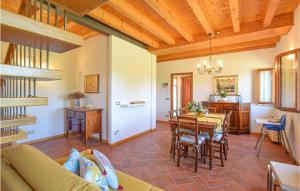 a living room with a couch and a table at Porta Di Valle 2 in Cavallino-Treporti