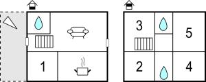The floor plan of Casa Fiorini