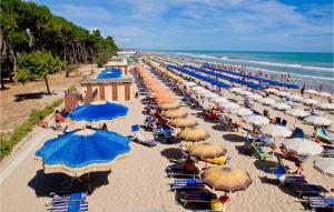 En strand i nærheden af lejligheden