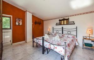 Un pat sau paturi într-o cameră la Casale Conca Dei Sogni