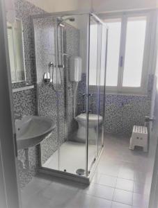 Koupelna v ubytování Hotel Enrica