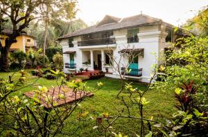 Zahrada ubytování Island House Goa