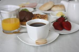 Morgenmad for gæster der bor på Hostal Buró