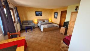 Ein Bett oder Betten in einem Zimmer der Unterkunft Panorama Apartment