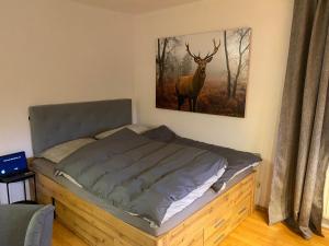 Postel nebo postele na pokoji v ubytování Wohlfühlwohnung