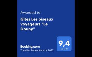 グリニャンにあるGites Les oiseaux voyageurs "Le Douny"の携帯電話のスクリーンショット