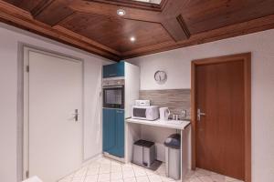 Kuchyň nebo kuchyňský kout v ubytování Ferienwohnung Am Kreidebach