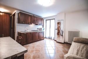 Kuchyň nebo kuchyňský kout v ubytování Residence Aquila - Mono Chamousira