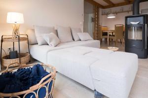 Postel nebo postele na pokoji v ubytování Ferienwohnung Strandgut Sonnenseite