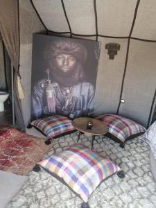 Zona de estar de Beldi Camp