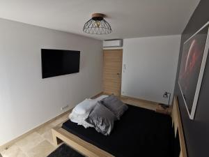 Voodi või voodid majutusasutuse Grand T3 85 m2 situé à 15 min à pied des plages toas