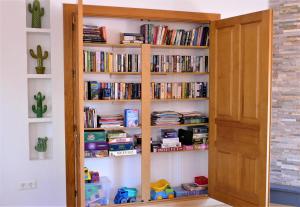 Die Bibliothek im Ferienhaus
