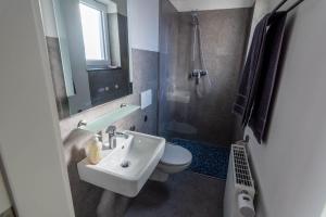Koupelna v ubytování Gästehaus Jagsttal