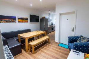 Kuchyň nebo kuchyňský kout v ubytování Gästehaus Jagsttal + 37 fotografií
