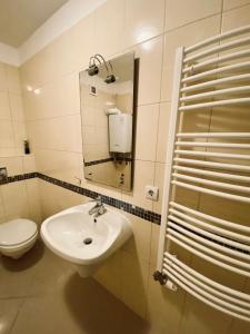 Koupelna v ubytování Byblos Wellness Apartman Siófok By BLTN