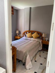 Posteľ alebo postele v izbe v ubytovaní Super Holiday Lubina Sol Mijas Beachfront