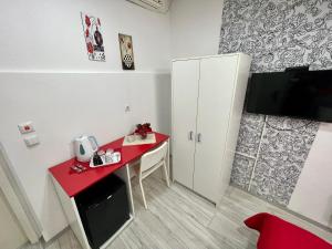 Kuchyň nebo kuchyňský kout v ubytování Apartmani Aleksandra u centru grada