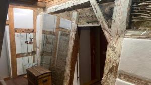 Koupelna v ubytování Schiefes Haus