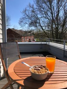 Ein Balkon oder eine Terrasse in der Unterkunft a.SIEBEN