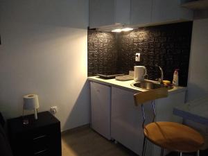 Kuchyň nebo kuchyňský kout v ubytování Apartman_Park