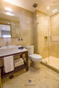 Koupelna v ubytování Hotel Talavera Teziutlan