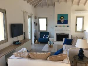 Posezení v ubytování Luxury villa + guest house couchers de soleil mer