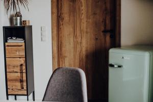 Kuchyň nebo kuchyňský kout v ubytování Ferienwohnung Karussell