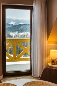 Ein allgemeiner Bergblick oder ein Berglick von der Ferienwohnung aus