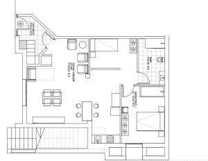 Plan piętra w obiekcie Apartamento Romero Garden B