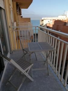 Balkón nebo terasa v ubytování Zapillo Playa de Almería