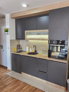 Η κουζίνα ή μικρή κουζίνα στο Apartman 37 Wellness@Spa Zlatibor