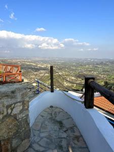 a winter view of a city from the top of a building at 'I Folia' Village house with roof garden and terrace in Pissouri