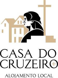 a logo for a church with a woman with a cross at Casa do Cruzeiro in Aldeia