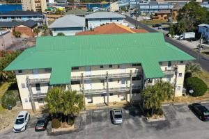 an overhead view of a building with a green roof at Island Wind Unit 303 in Fort Walton Beach