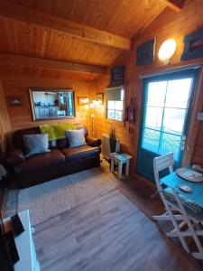 A seating area at The cabin with the view