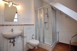Koupelna v ubytování Villa Augusta Wohnung 13 + 15 fotografií