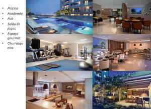 a collage of four pictures of a building at BIEN ÊTRE in Brasília
