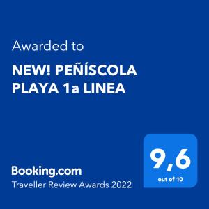 zrzut ekranu nowego peterbiltota playa la linea w obiekcie NEW! PEÑÍSCOLA PLAYA 1a LINEA w mieście Peñíscola