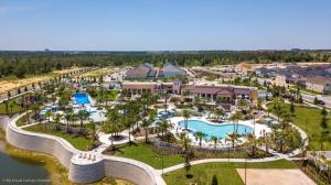 Blick auf Orlando Newest Resort Community Town Home townhouse aus der Vogelperspektive