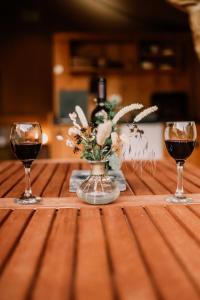 Nápoje v ubytování Hoopoe Glamping