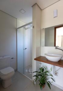 Koupelna v ubytování Recanto Sol&Mar