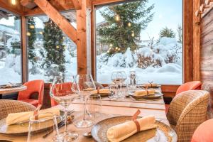 Les Loges Blanches Megève v zimě