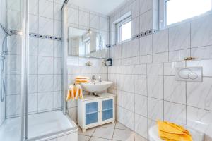 Koupelna v ubytování Ferienhaus Waldrose
