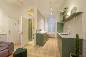 Kuchyň nebo kuchyňský kout v ubytování Maison Brederode Anvers + 42 fotografií