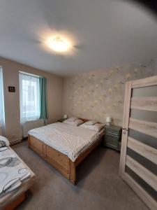 Postel nebo postele na pokoji v ubytování Apartmány Agáta Abertamy