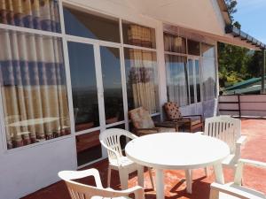 Balkon oz. terasa v nastanitvi woods hut