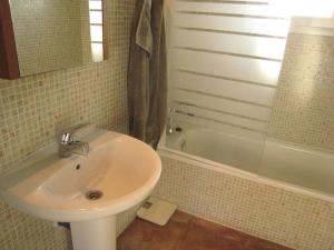 A bathroom at Holiday Home in Arenas with Private Pool