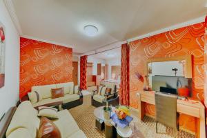 Istumisnurk majutusasutuses Hotel Lion