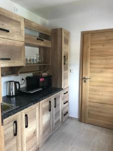 Kuchyňa alebo kuchynka v ubytovaní Apartment Šedivý
