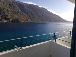 a view of the ocean from a cruise ship at Maistrali in Loutro